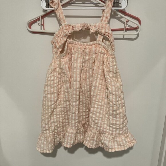 Rachel Zoe Little Girls Gingham Sundress, Pink/White, Size 5 - Picture 2 of 3